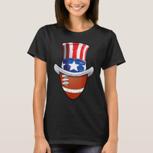 T-shirt Football Ball 4 juillet Oncle Sam Hommes American