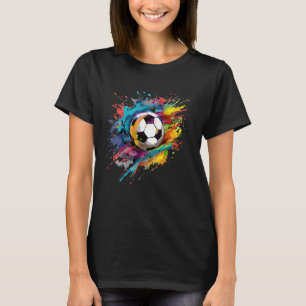 T-shirt Football Ball Splash Art Football