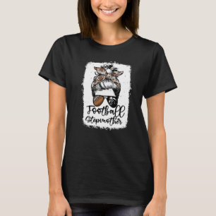 T-shirt Football Belle-mère Vintage Léopard Chignon Décolo