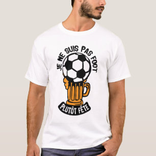 T-shirt football biere fete alcool verre boisson 1