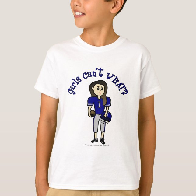 T-shirt Football bleu clair (Devant)