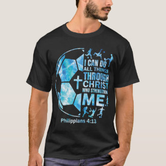 T-shirt Football chrétien foi religieuse femmes enfants Ch