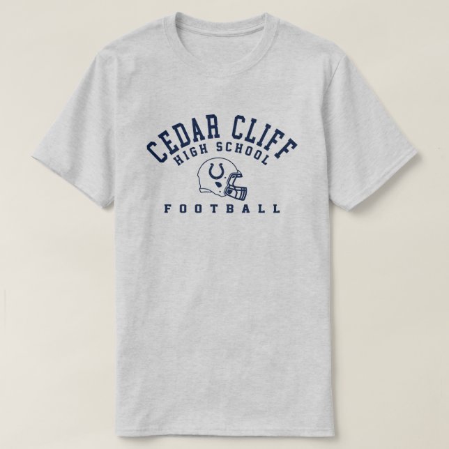 T-shirt Football Cliff en cèdre (Design devant)