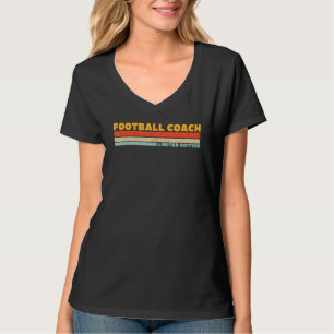 T-shirt Football Coach Retro Carrières Titre de l'emploi P
