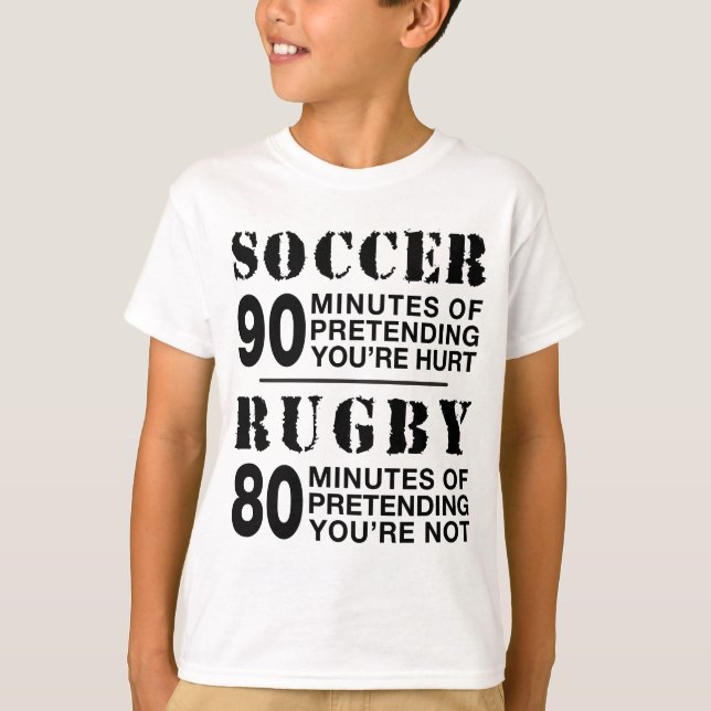 T-shirt Football contre rugby (Devant)