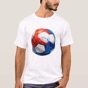 T-shirt Football couleurs du drapeau hollandais, nom