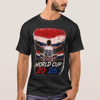 T-shirt Football - Coupe du Monde 2026 Croatie