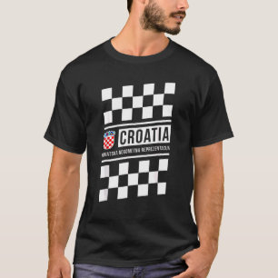T-shirt Football Croate Pour Hommes Femmes Jeunes
