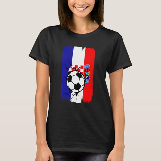 T-shirt Football Croatie (Devant)