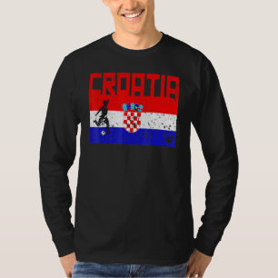 T-shirt Football Croatie Fan Jersey Drapeau de football Za