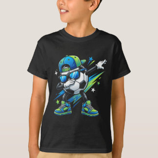 T-shirt Football Dabbing Sports Cool Garçons Filles Jour d
