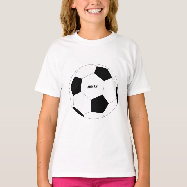 T-shirt Football de balle de football personnalisé (Devant)