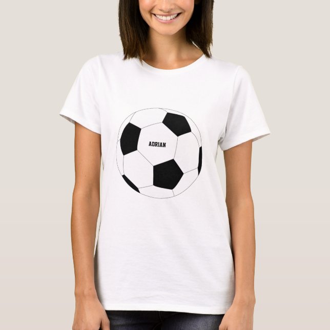 T-shirt Football de balle de football personnalisé (Devant)