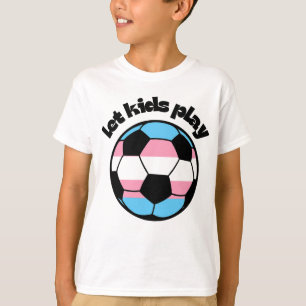 T-shirt football de fierté trans