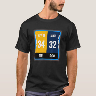T-shirt Football de plateau de ventilateur Appalachia Mich
