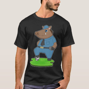 T-shirt Football de policier sanglier