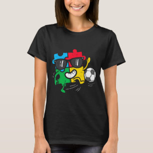 T-shirt Football de soccer puzzle Autisme Sensibilisation