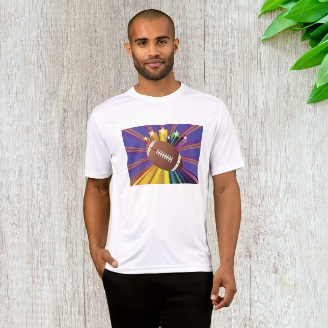 T-shirt Football Design avec Stars Vibrant Sports Ventilat (Créateur téléchargé)
