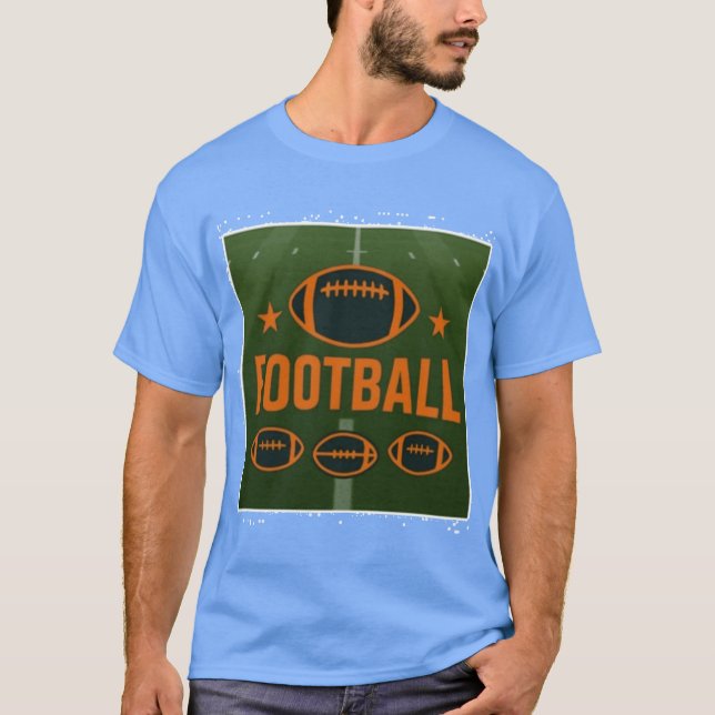 T-shirt Football Design Graphic (Devant)