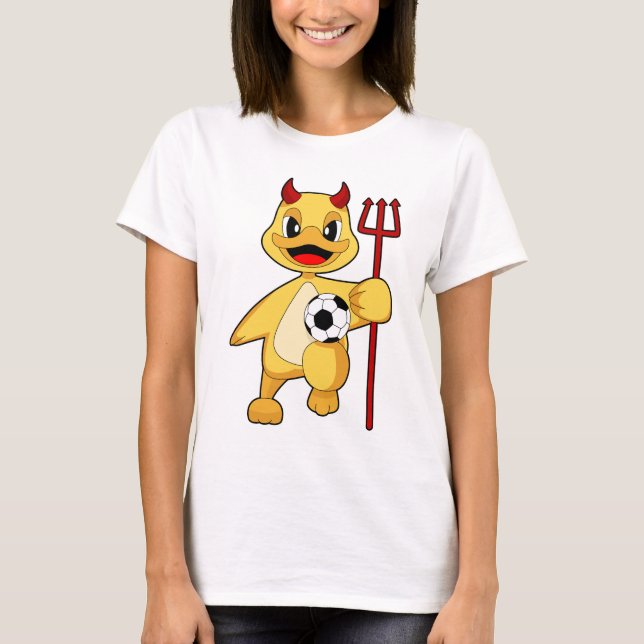 T-shirt Football d'Halloween de canard (Devant)
