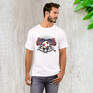 T-shirt Football drapeau américain patriotique