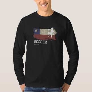 T-shirt Football Drapeau du Chili Football Féminin Filles 