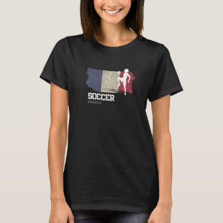 T-shirt Football Drapeau France Football Féminin Filles