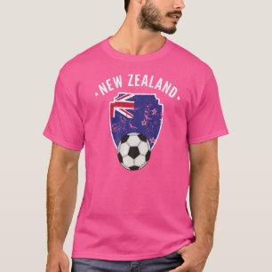 T-shirt Football drapeau néo-zélandais Nouvelle-Zélande Pr