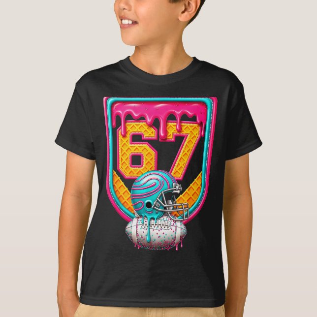 T-shirt Football Drip Number 67 Football Player  (Devant)