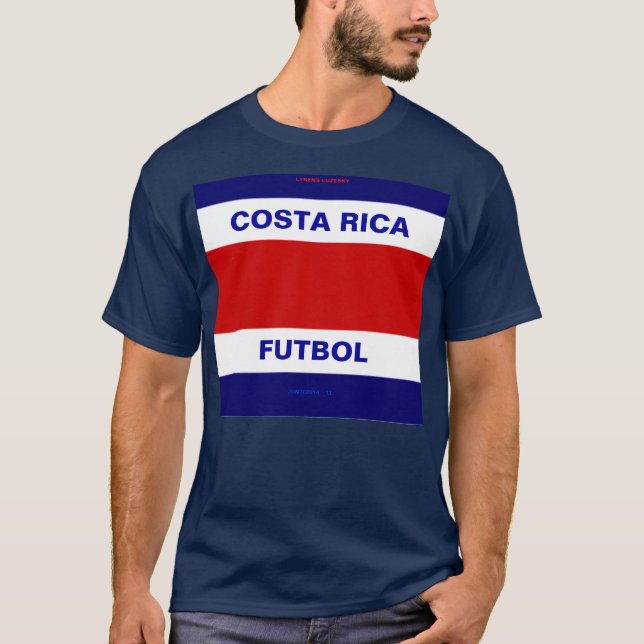 T-SHIRT FOOTBALL DU COSTA RICA (Devant)