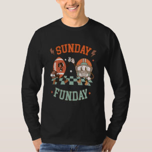 T-shirt Football du dimanche amusant Groovy Hommes Femmes