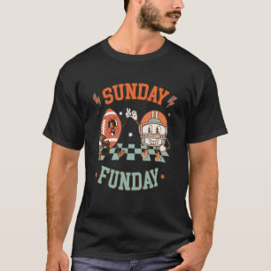 T-shirt Football du dimanche amusant Groovy Hommes Femmes