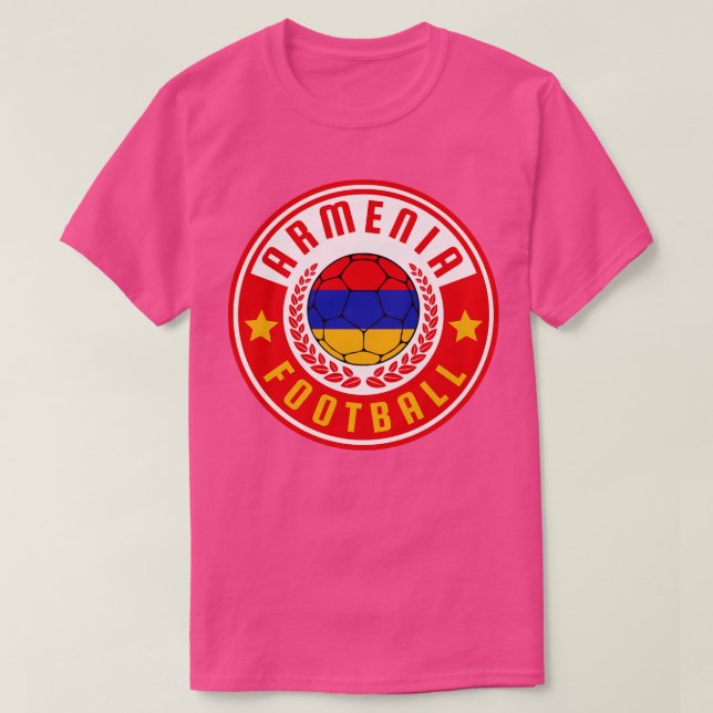 T-shirt Football en Arménie (Design devant)