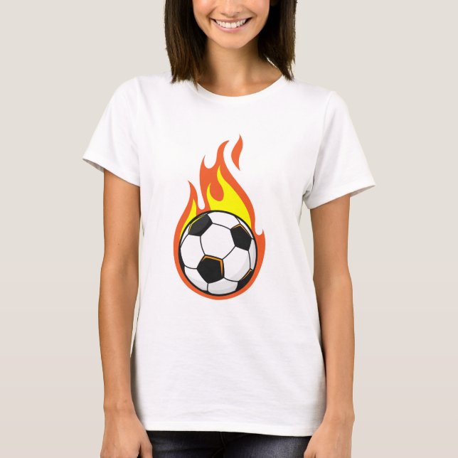 T-shirt Football en feu (Devant)