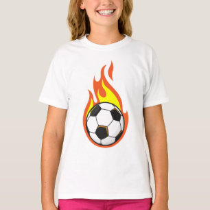 T-shirt Football en feu