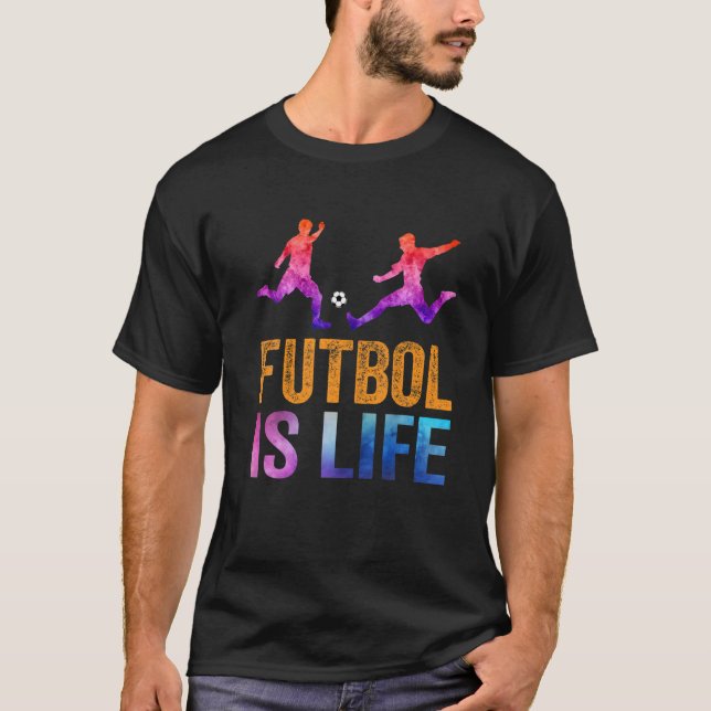 T-shirt Football Est Vie Football Amer Football Soccer Drô (Devant)