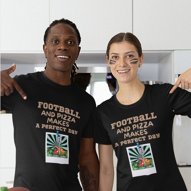T-shirt Football et Pizza T Shirt (Créateur téléchargé)