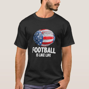 T-shirt Football États-Unis Drapeau américain Dit que le f