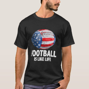 T-shirt Football États-Unis Drapeau américain Dit que le f