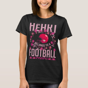 T-shirt Football Femme Girfriend Citations Jeu Entraîneur