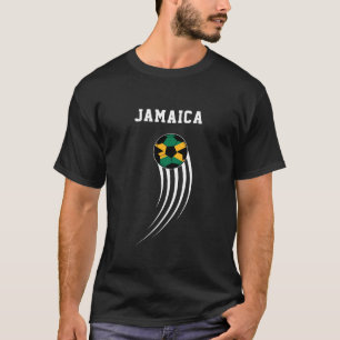 T-shirt Football Football Sport Fan Jamaïcain Jamaïque Dra