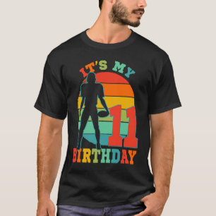 T-shirt Football gamin 11 ans Anniversaire Football Thème