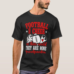 T-shirt Football & Grand-Mère Cheerleader Et Football