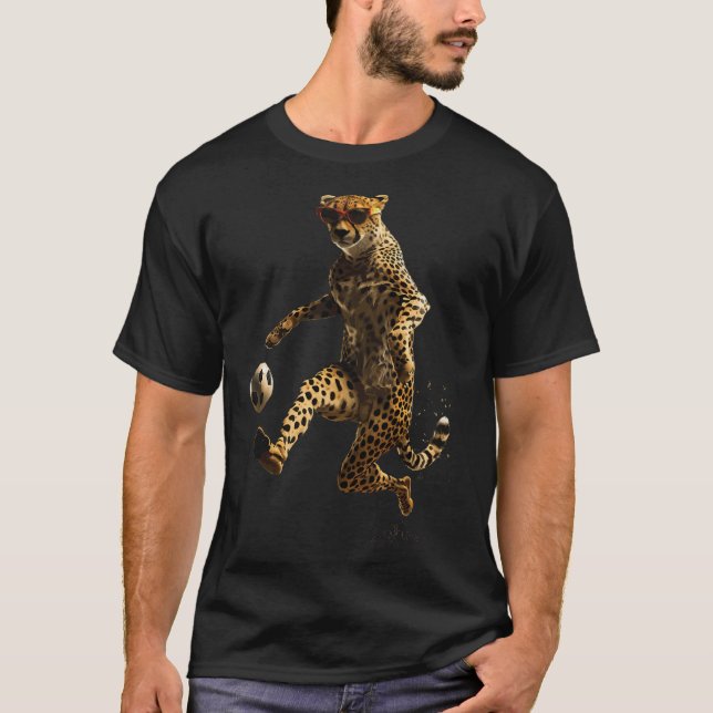 T-shirt Football guépard  (Devant)