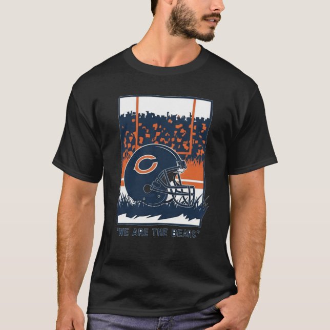 T-shirt Football Helmet and Stadium Atmosphere (Devant)