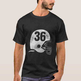 T-shirt Football Helmet Number 36 Jersey Player Number