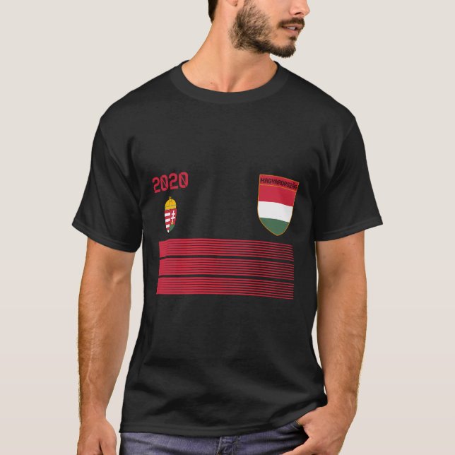 T-shirt Football hongrois Jersey 2020 Magyarország Soccer (Devant)