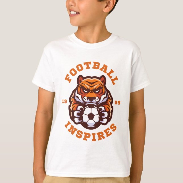 T-shirt Football Inspires – Strength, Focus, Legacy (Devant)
