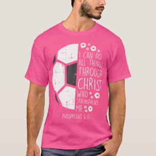 T-shirt Football Je Peux Faire Des Choses Bible Dieu Jésus