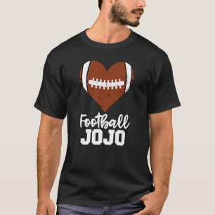 T-shirt Football Jojo Football Heart Grandma Jojo